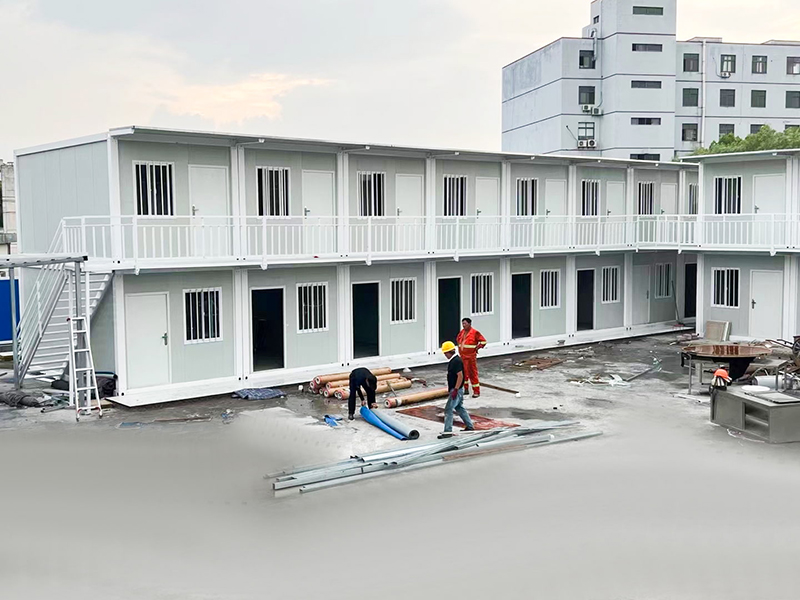 สถานที่ก่อสร้างพม่าหอพักชั่วคราวห้องคอนเทนเนอร์ประกอบด่วน