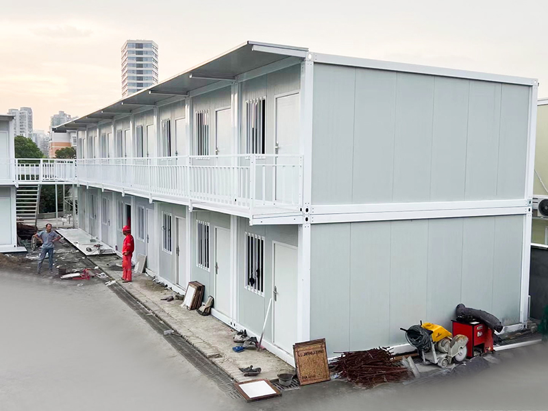 สถานที่ก่อสร้างพม่าหอพักชั่วคราวห้องคอนเทนเนอร์ประกอบด่วน