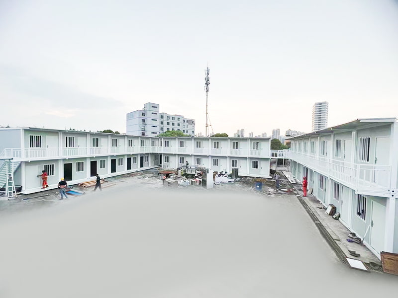 สถานที่ก่อสร้างพม่าหอพักชั่วคราวห้องคอนเทนเนอร์ประกอบด่วน