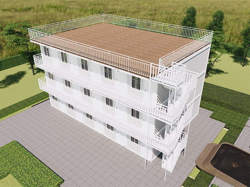 อาคารโฮมสเตย์เวียดนามห้องคอนเทนเนอร์ประกอบด่วน